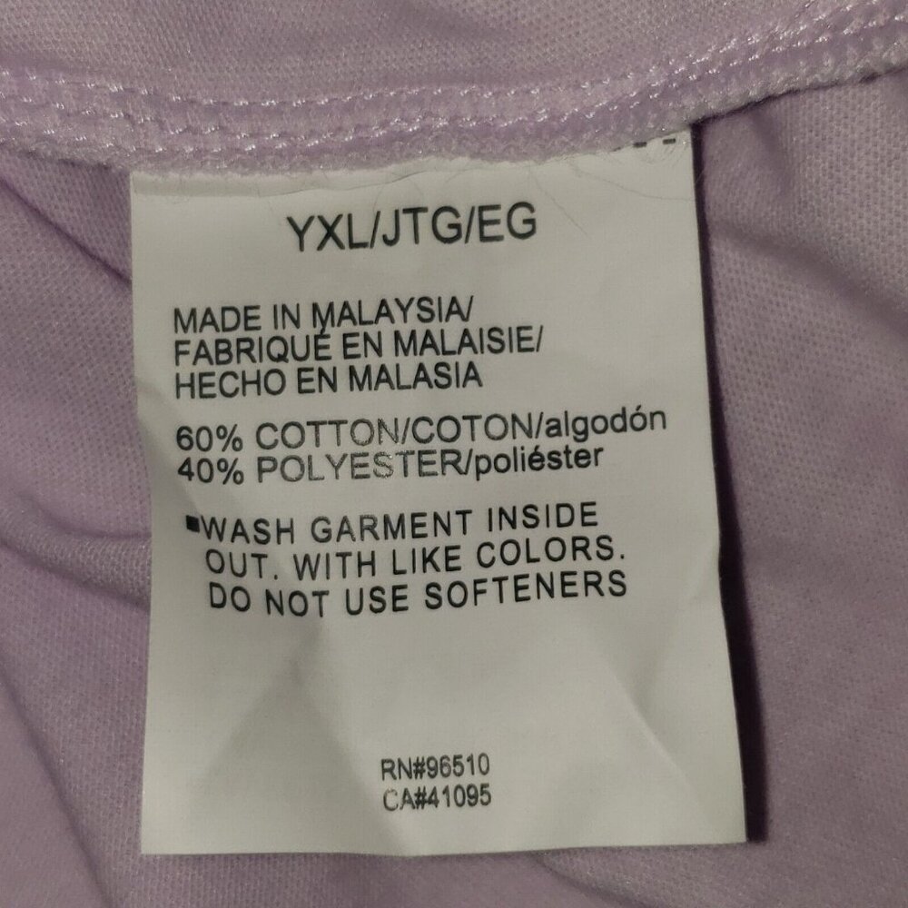 Under Armour Favorite Jersey Hoodie Girls' XLarge Purple & White Logo Athleisure - Picture 9 of 16